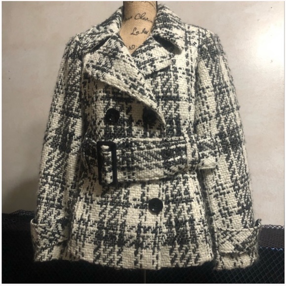 hillary Radley Jackets & Blazers - HILLARY RADLEY Plaid Pea Coat